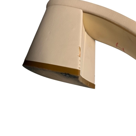 Marc Fisher Woven Faux Leather Moral Slide Sandals, Size 9.5M, Light Natural - Picture 10 of 13